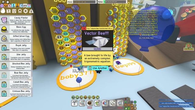 I SPENT 500 BILLION ON ROYAL JELLY TO COMPLETE MY HIVE (Bee Swarm Simulator) смотреть онлайн