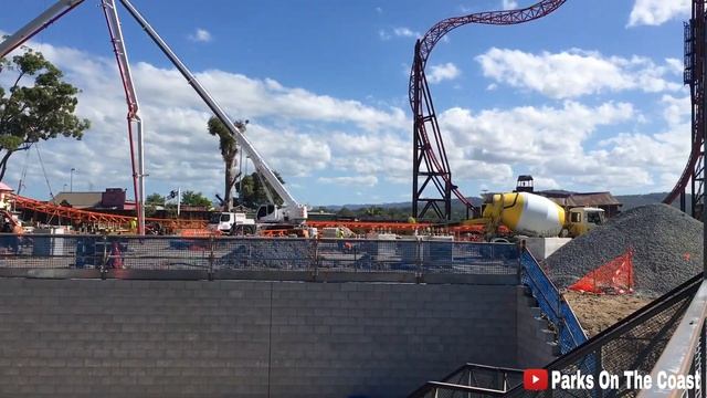 Steel Taipan - First Launch Track Constructed - NEW Dreamworld Australia Rollercoaster смотреть онлайн