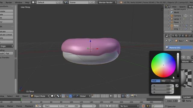 Membuat Donat - Tutorial Blender 2.79 смотреть онлайн