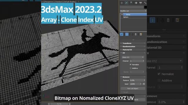 #3dsMax 2023.2 - Array Clone Index UV смотреть онлайн