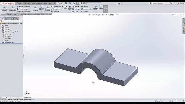 SOLIDWORKS | Suporte com duas regiões #solidworks смотреть онлайн