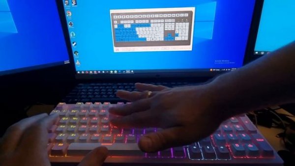 Anti-ghosting. Бесконфликтное нажатие (Сравнение на механике KX-10 и на мембранной клавиатуре ME140