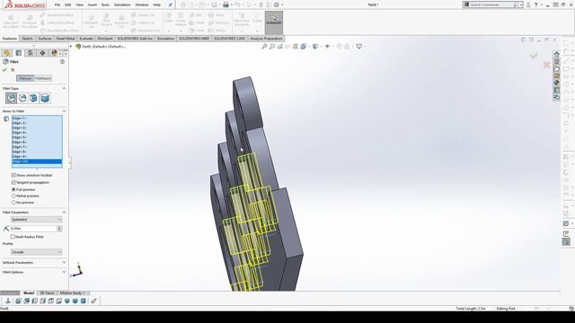 Parametric Modeling with Solidworks Ch.12 #5 смотреть онлайн