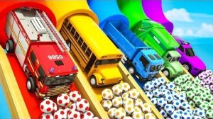 Колеса в автобусе - Детские песенки - Колеса в форме футбольного мяча - Детские потешки и песенки