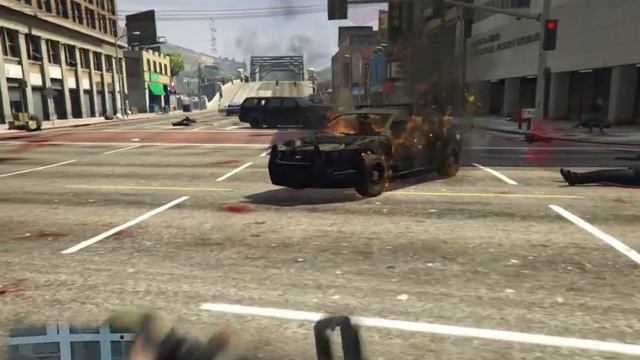 Очень эпичная перестрелка с копами за Тревора Филипса в GTA V Grand Theft Auto V Выпуск 56 смотреть онлайн