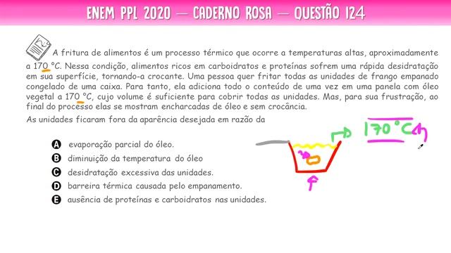 #EnemPPL2020 — Caderno rosa, questão 124 (Termodinâmica) смотреть онлайн