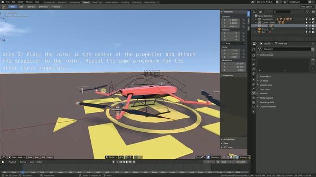 Blender 2.80 Drone Rig Pro Installation Tutorial смотреть онлайн