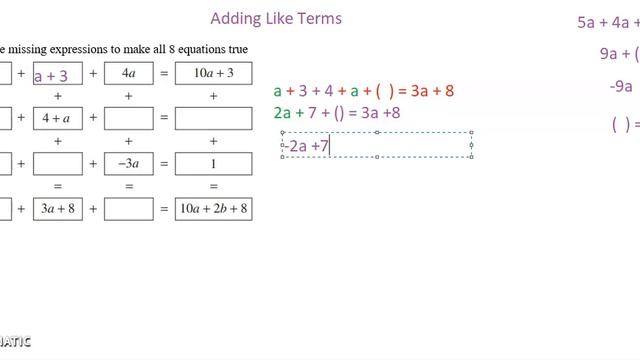 Addition and Subtraction of Like terms application смотреть онлайн