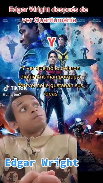 Edgar Wright después de ver Ant-man Quantumania #cine #shorts #marvel #humor смотреть онлайн