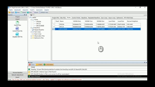 How GNSS baseline process using rinex data to hi target geomatics office смотреть онлайн