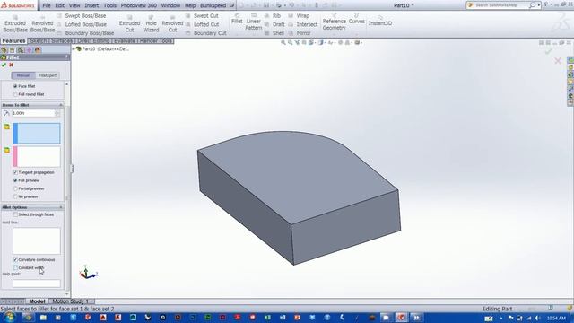 Fillets - Solidworks 006 смотреть онлайн