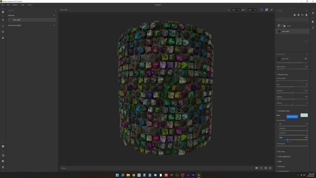 Procedural stone wall material Substance Designer | ZBrush alphas смотреть онлайн