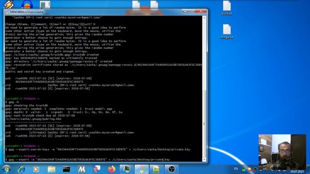 GnuPG на Windows смотреть онлайн