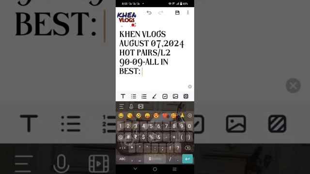 2PM-5PM DRAW SPECIAL  COMBI || AUGUST 07,2024 || KHEN VLOGS