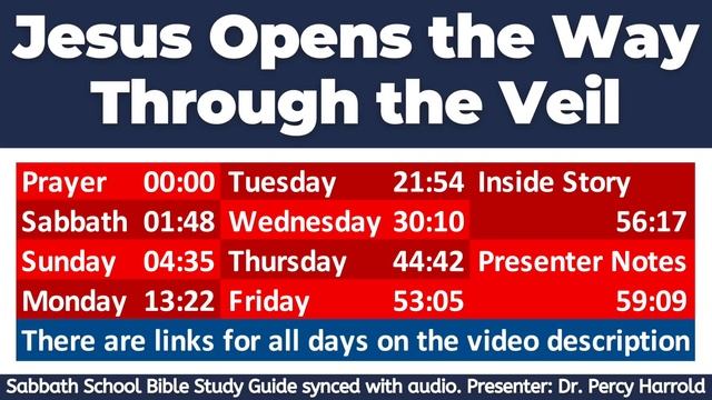 2022 Q1 Lesson 10 – Jesus Opens the Way Through the Veil – Audio by Percy Harrold смотреть онлайн