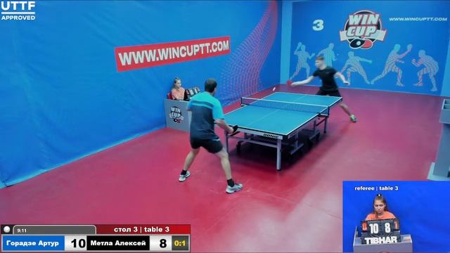 Горадзе Артур 1-3 Метла Алексей Турнир Восток 5 WINCUP 15.09.21 Прямая Трансляция Зал 3 смотреть онлайн
