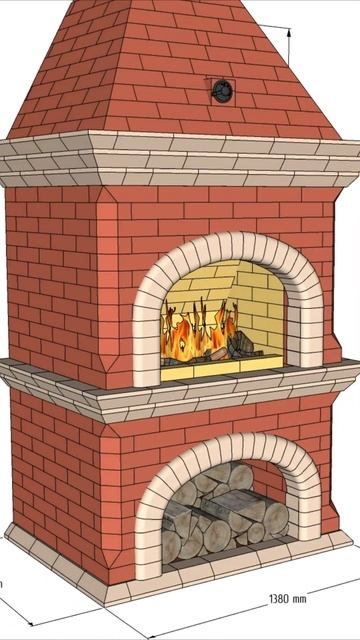 Мангал из кирпича «Грация» #sketchup #bbq #мангалсвоимируками #мангал смотреть онлайн