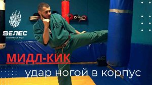 Мидл-кик  удар ногой в корпус