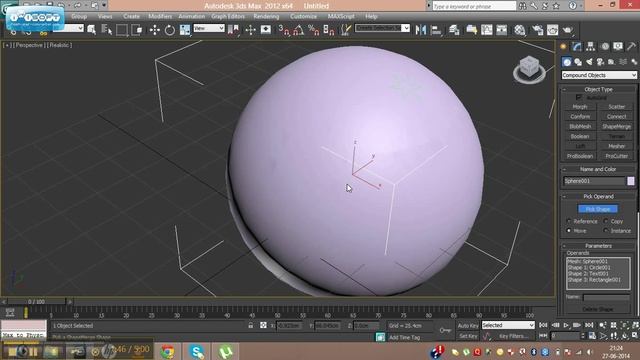 3ds max tutorial SHAPE MERGE AND FACE EXCLUDE смотреть онлайн