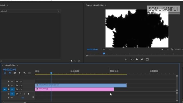 Adobe premiere pro | Ink Splash effect - Blending Mode |Tutorial смотреть онлайн