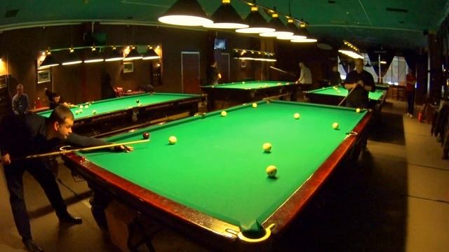 Пример дальнего абриколя в русском бильярде в партии по свободной пирамиде смотреть онлайн