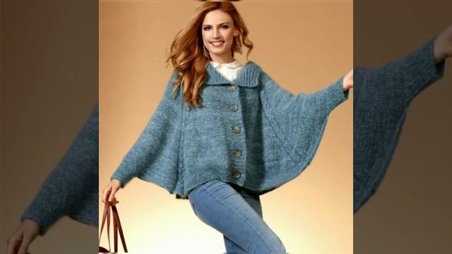 stylish hand knitted sleeved poncho designs'22 смотреть онлайн
