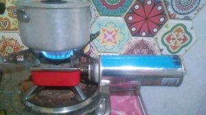 Туристическая газовая печка с баллоном