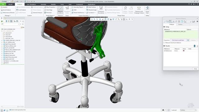 Measure Distance Between Geometry and Hybrid Body | Creo 10 смотреть онлайн