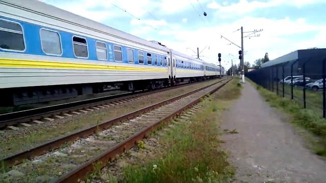 "неграфиковый обгон" эд9м-0060 6628-6541 опаздующим +18 Чс4-175 Интерсити 750 ИФ 4 путь ст.Ирпень смотреть онлайн