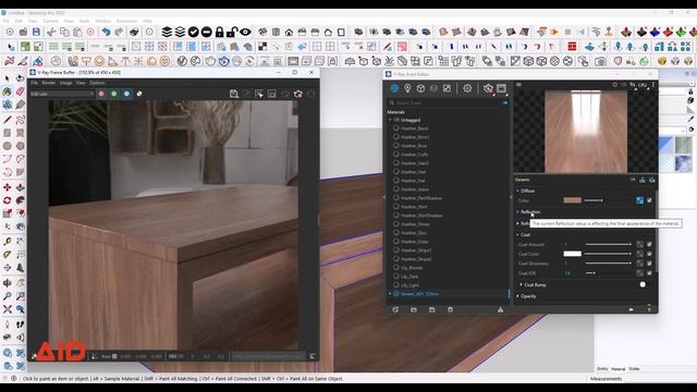 V-RAY 6 FOR SKETCHUP | 25 WOOD VANISHED MATERIAL смотреть онлайн