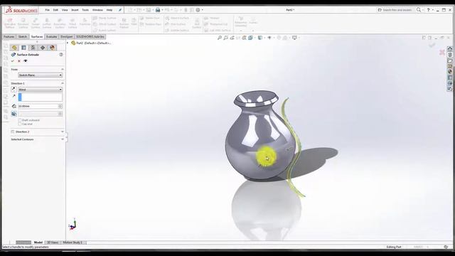 What's New in SOLIDWORKS 2017 Tutorial : Cut thicken (Surface) | SOLIDWORKS 2018 смотреть онлайн