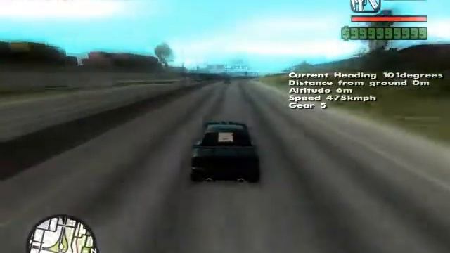 GTA SA handling tweak Top speed above 500kmph смотреть онлайн