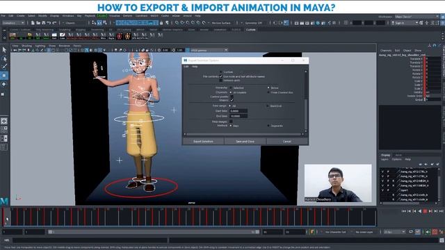 How To Export & Import Animation in Maya | Autodesk Maya Tutorial | Become an Animator | Mentorship смотреть онлайн