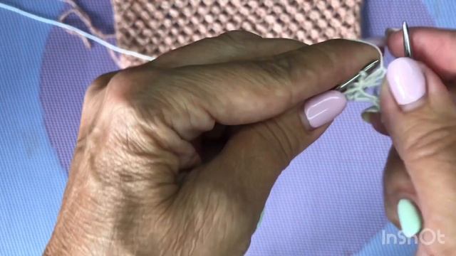 Красивый, ажурный узор « галочки»