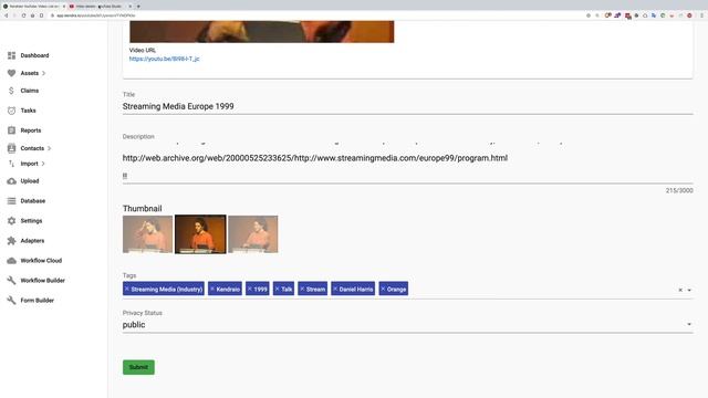 How to edit YouTube video metadata with Kendraio App смотреть онлайн