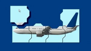 Мультики. Пассажирский самолет- собираем пазл. Развивающие мультики для самых маленьких