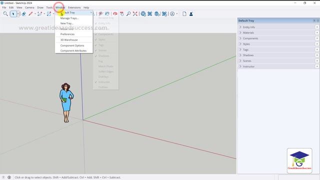 สอน SketchUp 2024 เบื้องต้น หน้าจอหลักของโปรแกรม และ การเลือกไฟล์ต้นแบบ เพื่อเริ่มทำงาน смотреть онлайн
