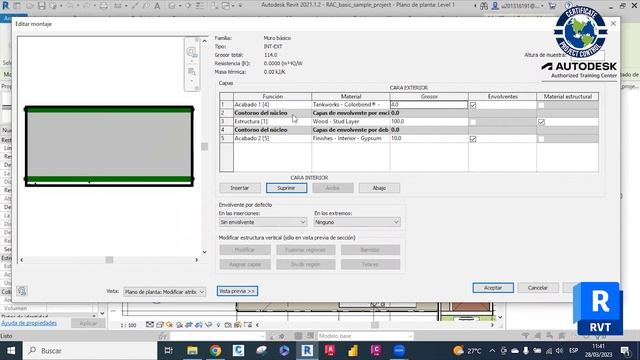 Estructuras de Muro- Revit смотреть онлайн