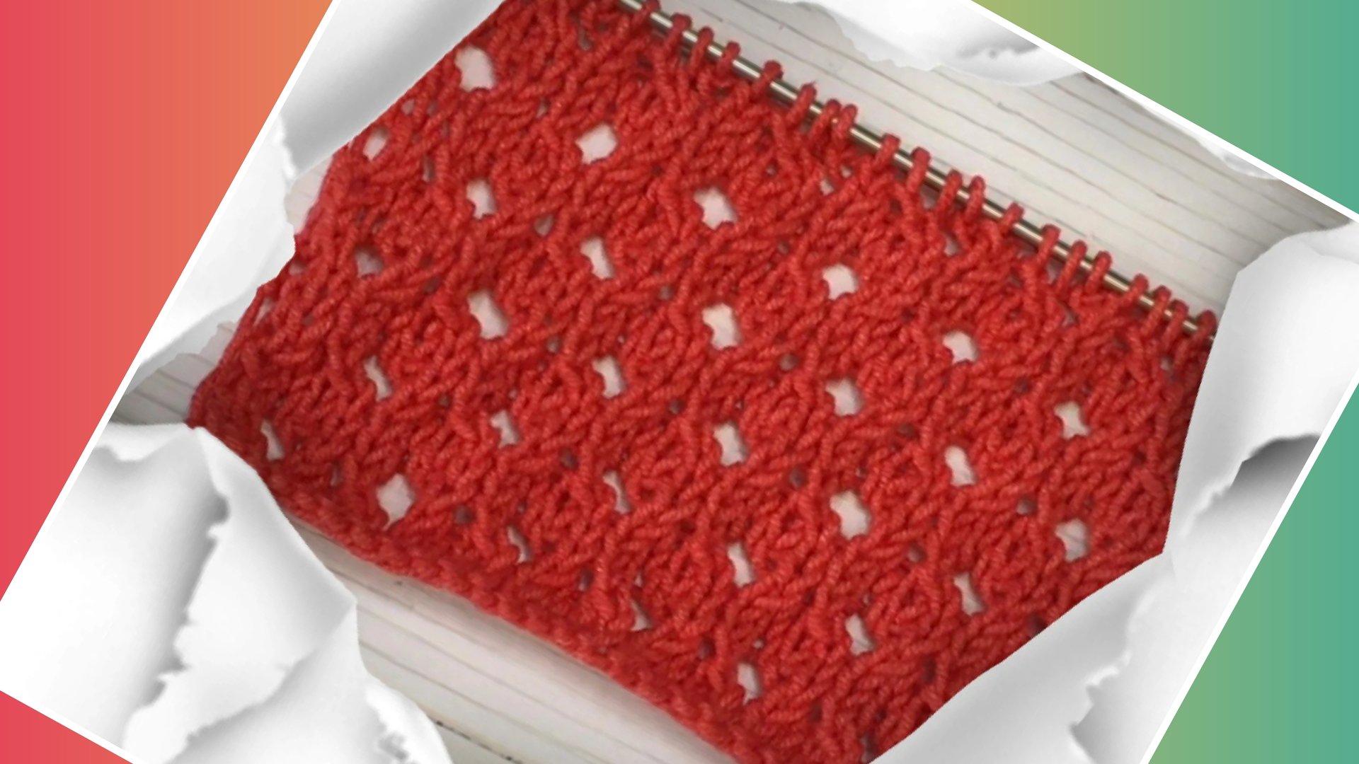 Актуальный узор для летних изделий 👍Узор спицами "Сетка" 🔥 смотреть онлайн