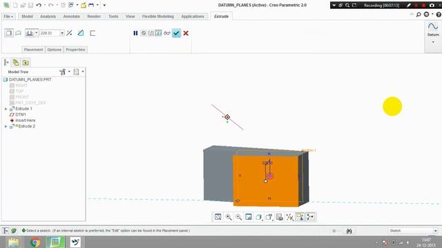 PTC creo parametric modelling tools:-- "DATUMS" creation fully explained смотреть онлайн