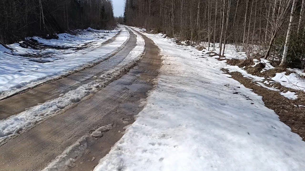 Когда же сойдёт лёд? пора уже уплывать в плавание. поехали на дачу проверить речку, растаял ли лёд? смотреть онлайн