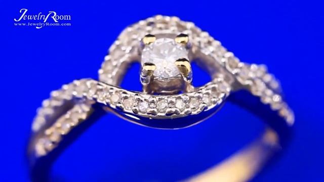 LIVE JEWELRY AUCTIONS - AWESOME 0.33 CARAT TW (42 PCS) GENUINE DIAMOND RING