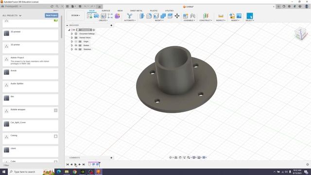 Fusion 360 - Essential Training | Introduction - Part 01 | Getting familiar with User Interface смотреть онлайн