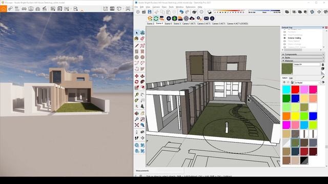 Enscape for Sketchup - Part 1 - Materials, Assets & Landscape смотреть онлайн