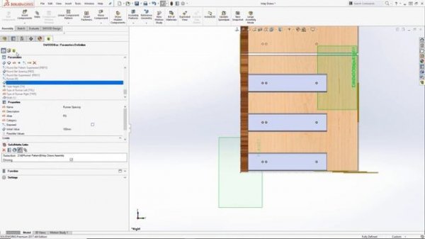 SOLIDWORKS SWOOD Box: Creating Inlay Drawers