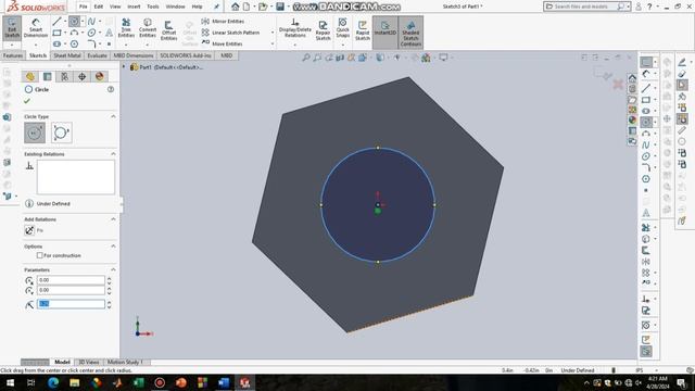 How to make bolt in SOLIDWORKS смотреть онлайн