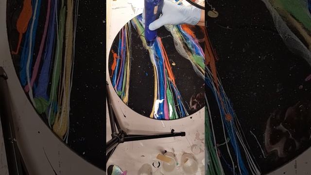 Resin galaxy, colorful epoxy galaxy, смотреть онлайн