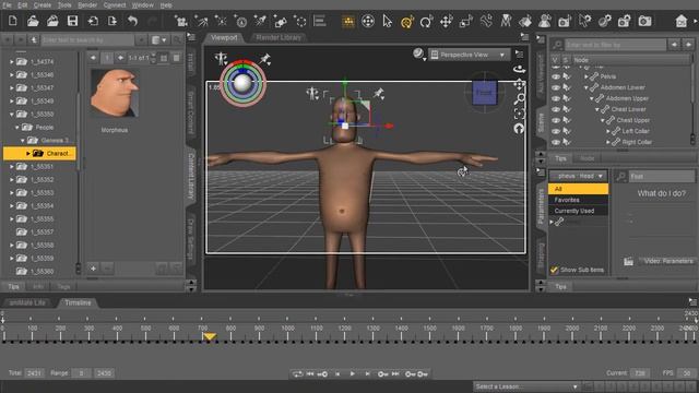 Using Daz Characters inside Iclone and Cinema 4D - Part 1 смотреть онлайн