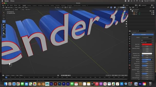 How to Model and Animate 3D Letters in Blender 3.0 смотреть онлайн