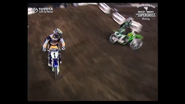 Anaheim 2 2001 | Jeremy McGrath and Ricky Carmichael battle смотреть онлайн